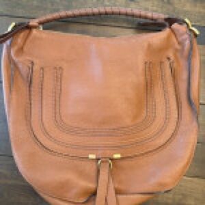 Chloe Marcie Hobo Bag- Brown Leather